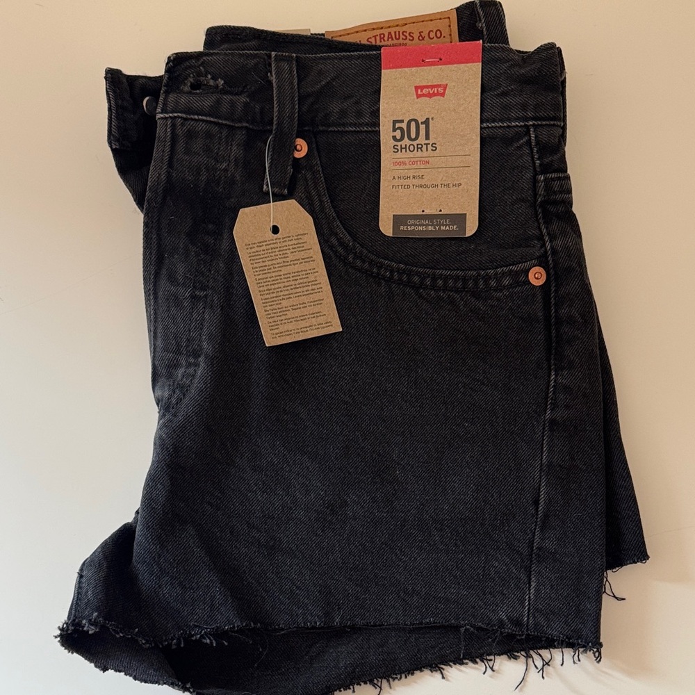 Levi's Women's Dark Denim Shorts